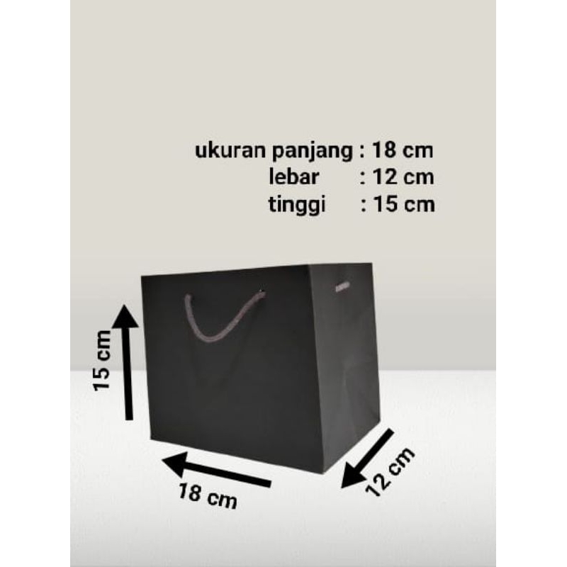 

paperbag hitam paperbag polos hitam paperbag R5 pendek