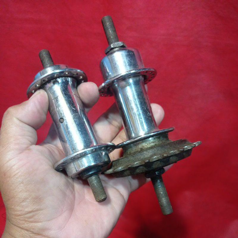hub set depan blakang sepeda onthel  philips angland basikal tua