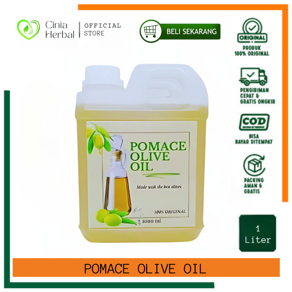 

Zaitun Pomace Olive Oil Repack | Minyak Zaitun Curah Olive Oil Repack Orilia 1 Liter | Minyak VCO Keletik