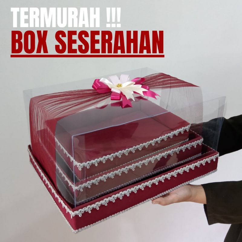 KOTAK HANTARAN 1 SET BOX HANTARAN SESERAHAN PERNIKAHAN / KOTAK KADO