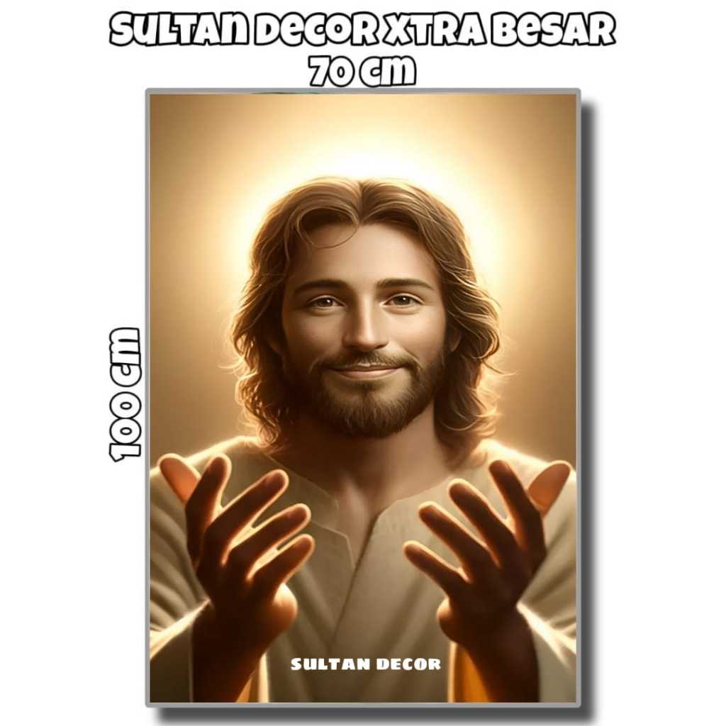 WALDECOR POSTER YESUS KRISTUS NEW PRODUK TERBARU / JESUS KRISTUS / TUHAN YESUS / PERJAMUAN KUDUS TER