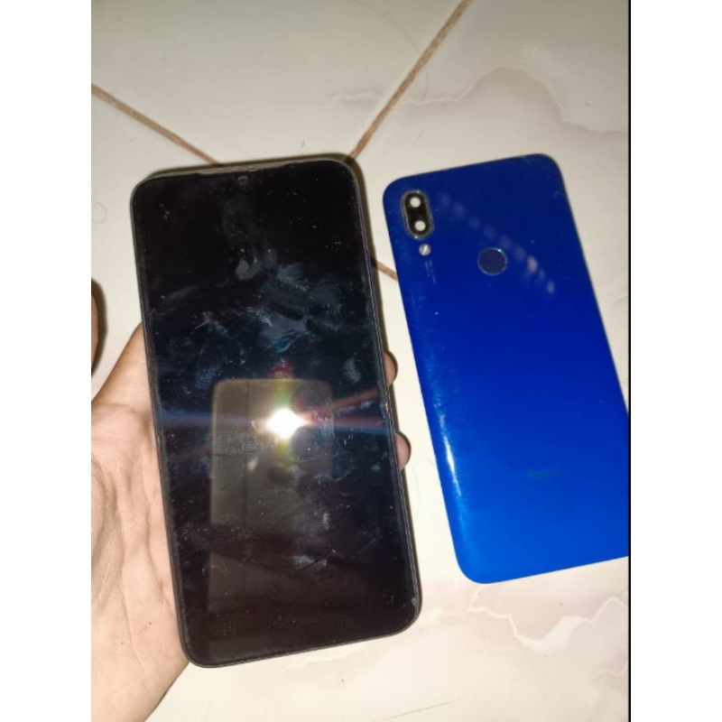 Lcd frame dan batre redmi note 7 copotan