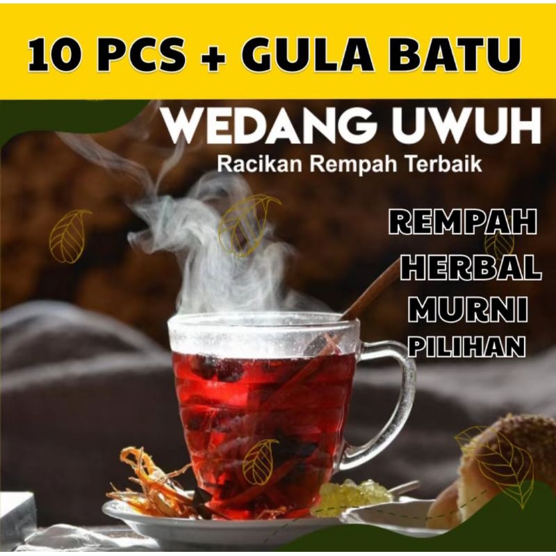 

WEDANG UWUH 10PCS LENGKAP GULA BATU