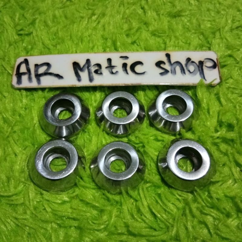 Ring Payung Stainless dengan Lubang Baut 10 untuk Ujung Bandul Stang