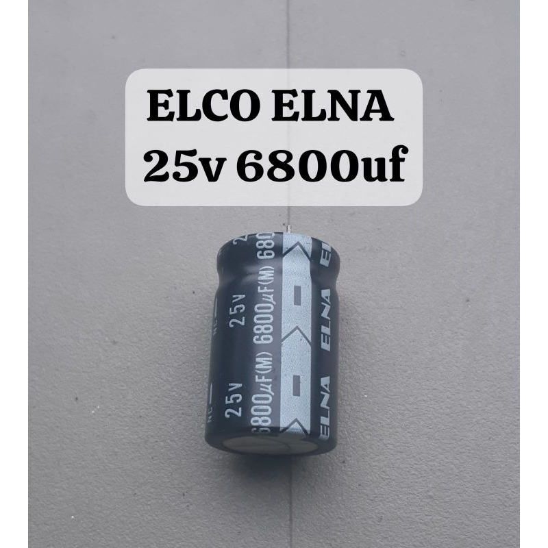 ELCO ELNA 25v 6800uf ORIGINAL COPOTAN