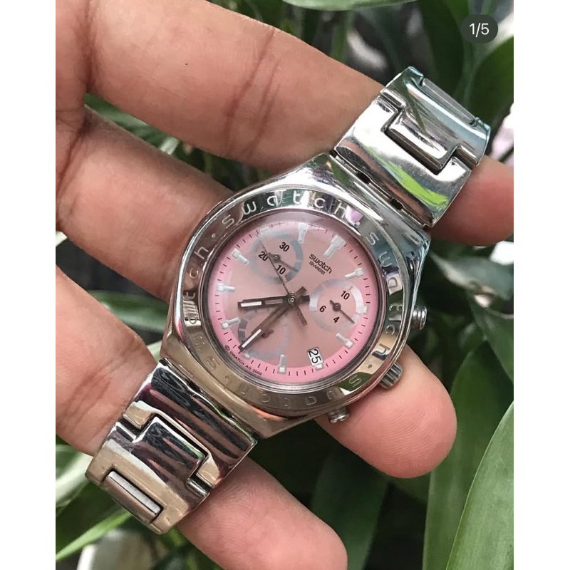 Jam Tangan Wanita SWATCH IRONY Cronograph Original