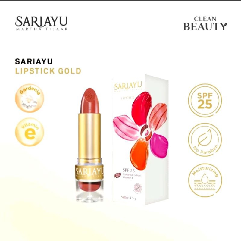 SARIAYU Lipstick Gold