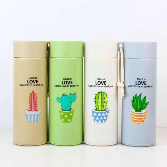 (25 PCS) Souvenir Pernikahan Gelas Tumbler Aesthetic Kaktus Kaca Kemas Box Suvenir Sopenir Murah