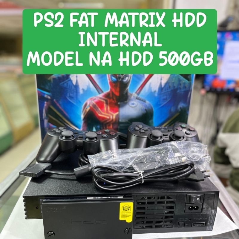 PS2 FAT PLAYSTATION2 FAT MATRIX NA HDD INTERNAL 500GB FULLGAME