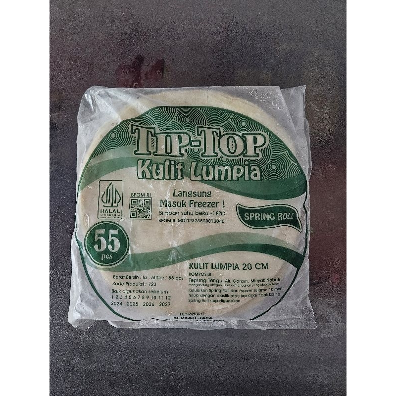 

tiptop kulit lumpia 20 cm, 500g isi 55 pcs