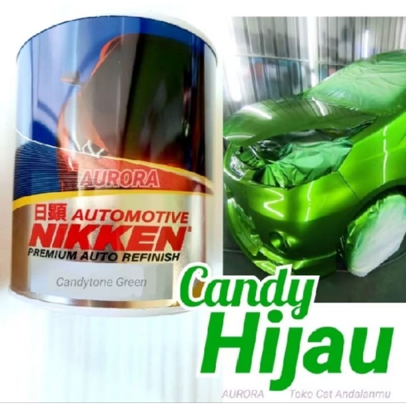 Cat CandyTone Green PU Cat Candy Hijau Nikken