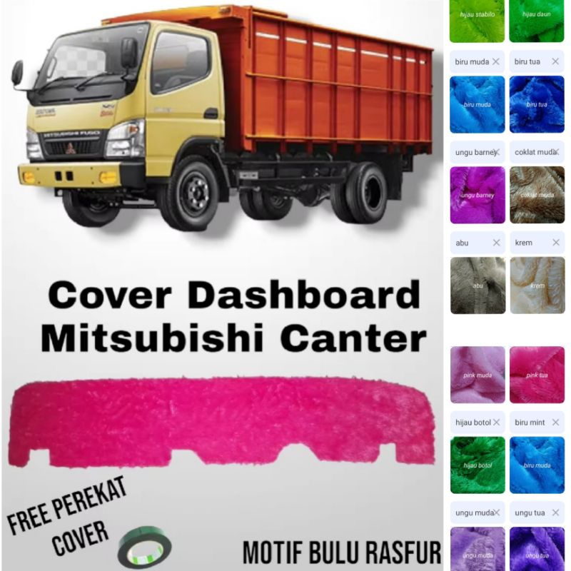 RB Alas Dashboard Bulu Mobil Truk Mitsubishi Canter, Elf Canter, Pelindung/Cover Dashboard Interior