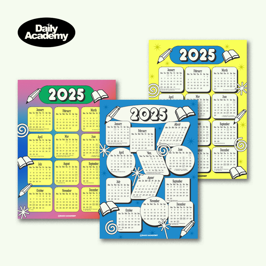 

2025 Calendar | Daily Academy