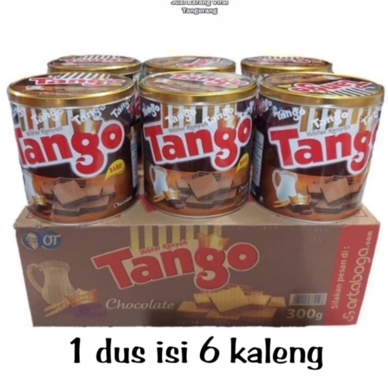 

tango wafer coklat vanila kaleng 1 dus isi 6 kaleng