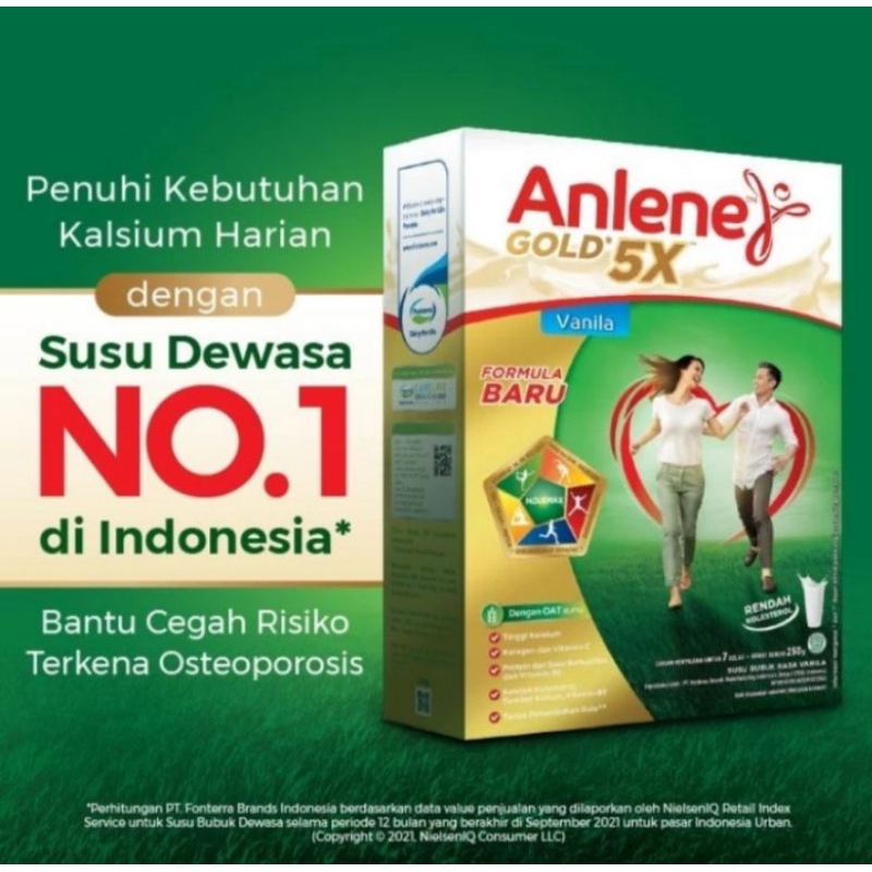 

Anlene Gold 5x Susu Bubuk Dewasa Vanila 850gr