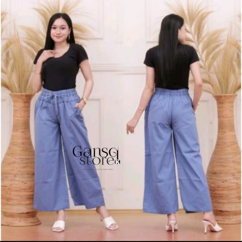 Kulot semi jens wanita