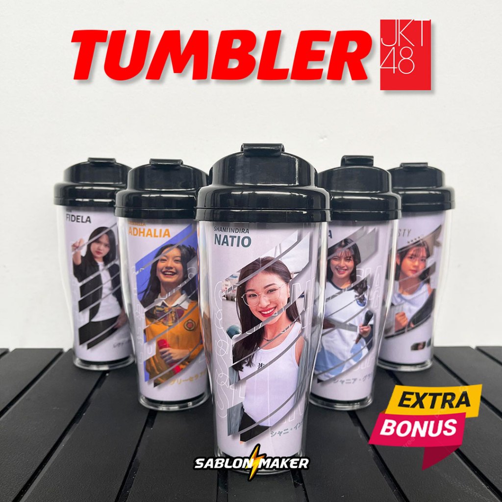 TERLARIS Tumbler JKT48 / merchandise JKT 48 Botol minum 460ML