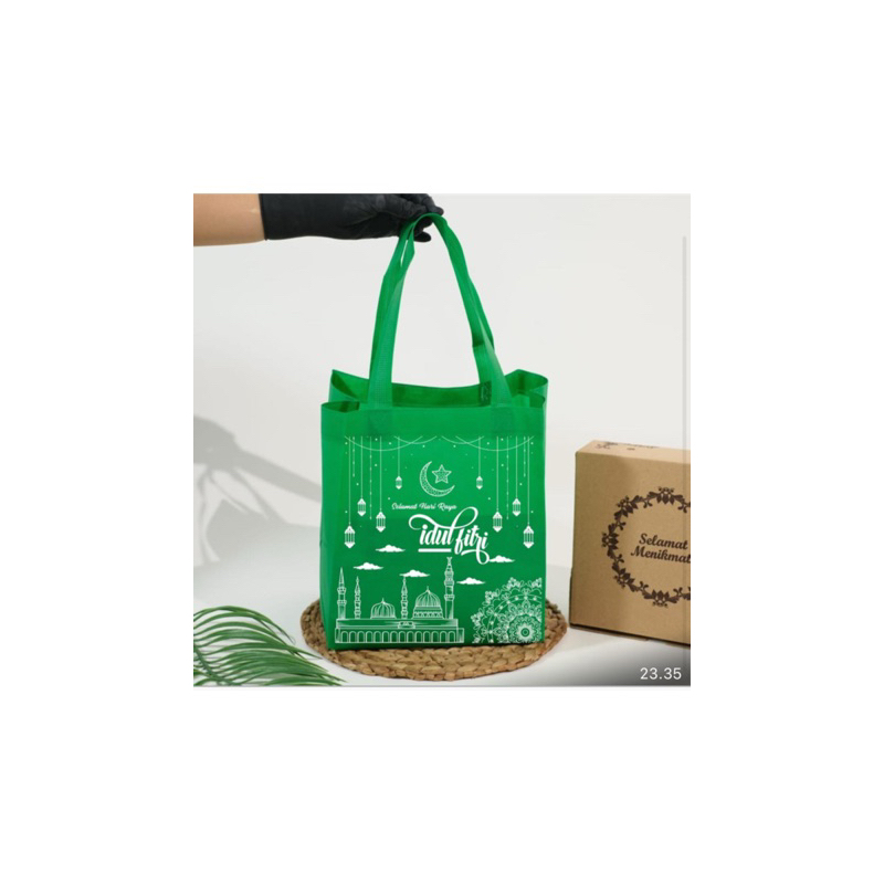 

(1 LUSIN = 12 PCS) READY STOCK TAS PARCEL LEBARAN IDUL FITRI 22x22 TINGGI 28 CM / TAS HAMPERS IDUL FITRI / GOODIEBAG IDUL FITRI / TAS BELANJA / TAS SPUNBOND / GOODIE BAG LEBARANjj