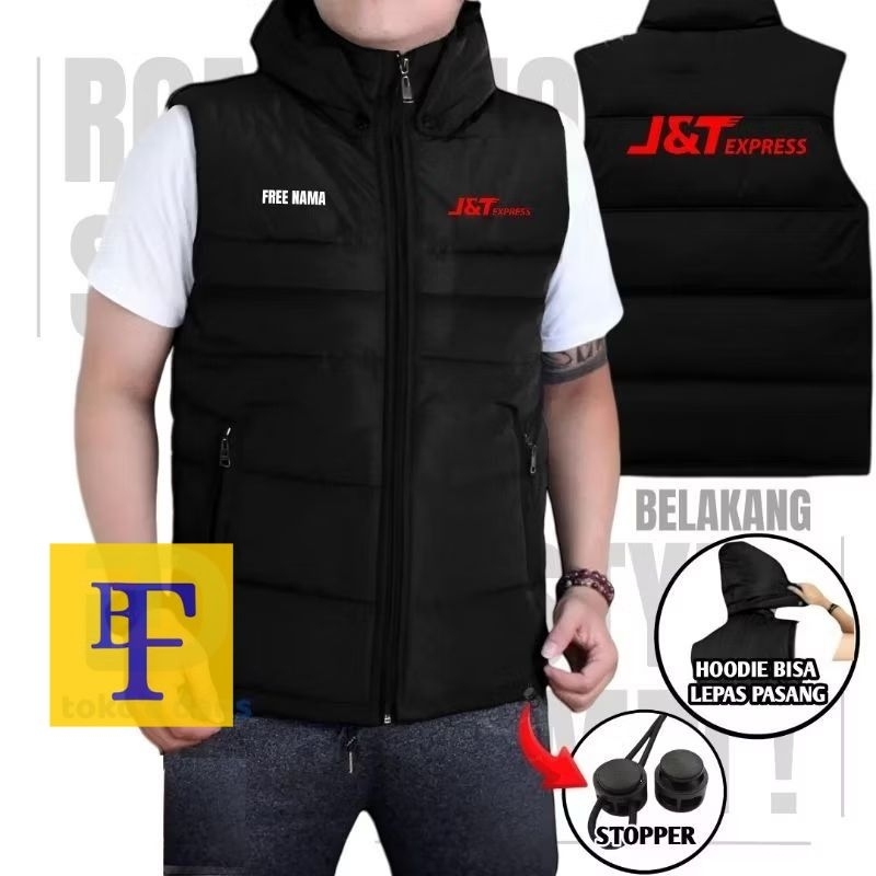 JAKET ROMPI J&T EXPRESS CUSTOM DESIGN