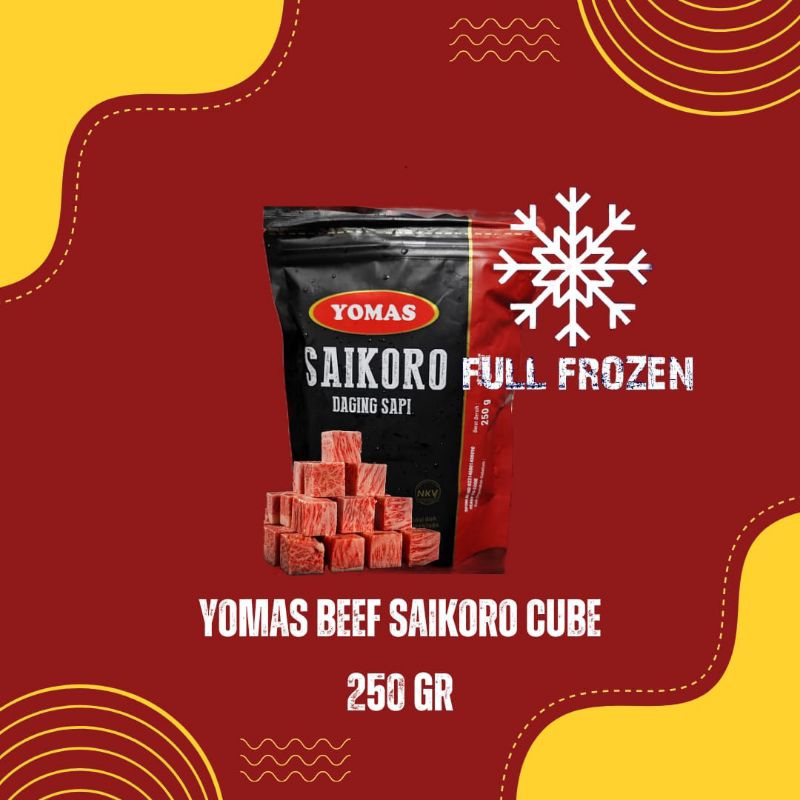 

Yomas Sikoro Beef Cube Daging Sapi 250 GR