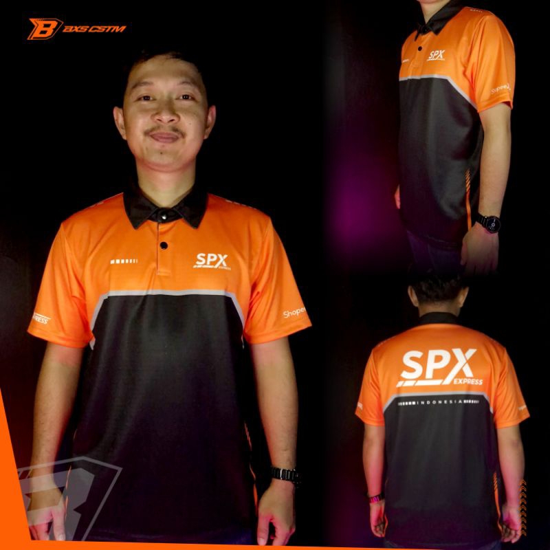 KAOS SPX SHOPEEFOOD KEMEJA POLOSHIRT JERSEY PREMIUM FULL PRINTING KEMEJA POLOSHIRT SPX