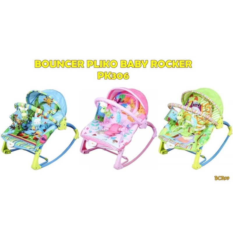 Preloved Bouncer Pliko baby rocker PINK ..