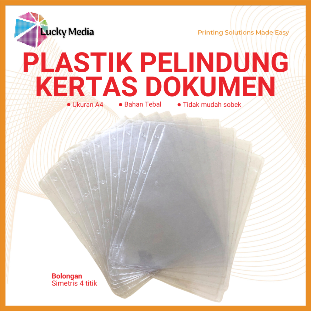 

Sheet Protector A4 Cover Plastik Mika Tebal Pelindung Kertas Sampul Dokumen Ukuran A4 Anti Rayap