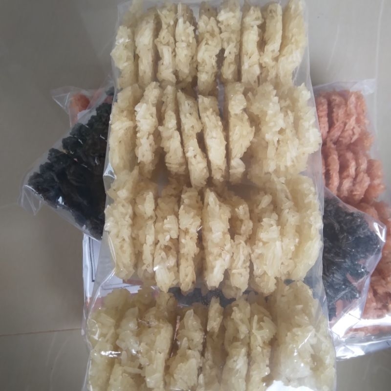 

rengginang mentah rasa ikan bawang