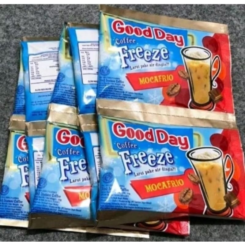 

Good Day Freeze Mocafrio Kopi Good Day (1 renteng 10pcs) | Good Day Coffee Freeze Mocafrio