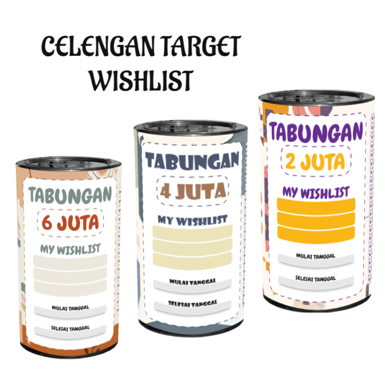 Celengan Target Permanen Buka Tutup Celengan Anak Viral Target 2 Juta 5K Souvenir Ulang Tahun