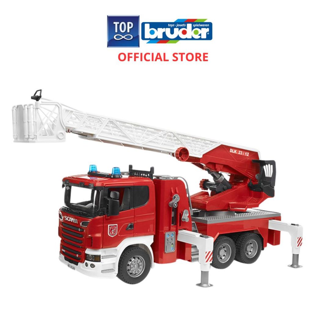 Bruder 3590 - Mainan Miniatur Truck Scania Super Konstruksi Alat Berat