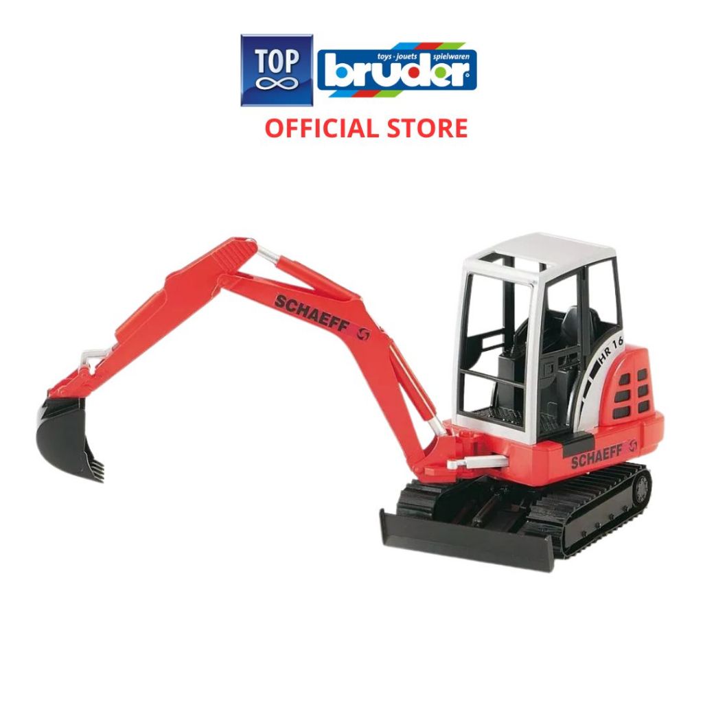 Bruder 2432 Schaeff HR16 Mini Excavator - Mainan Miniatur Truk Konstruksi Alat Berat