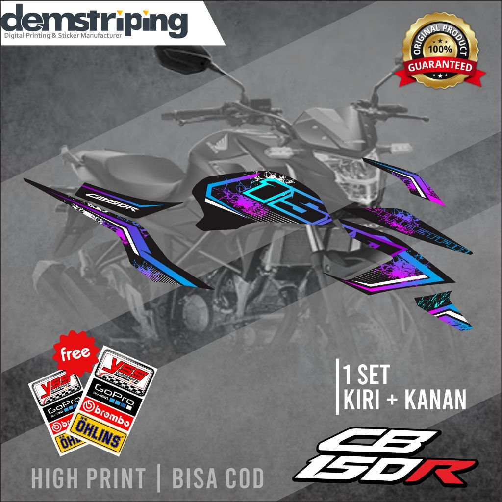 Striping CB150R - Stiker Decal CB 150 R Streetfire Rainbow