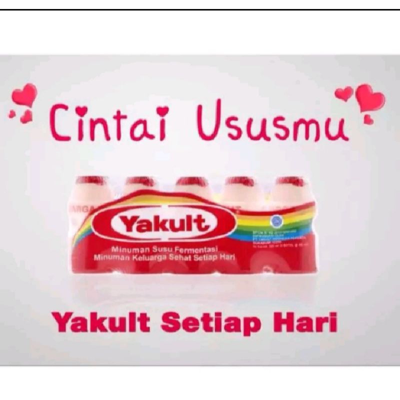 

YAKULT DRINK MINUMAN Prebiotik/ susu Fermentasi yogurt yoghurt segar fresh probiotik