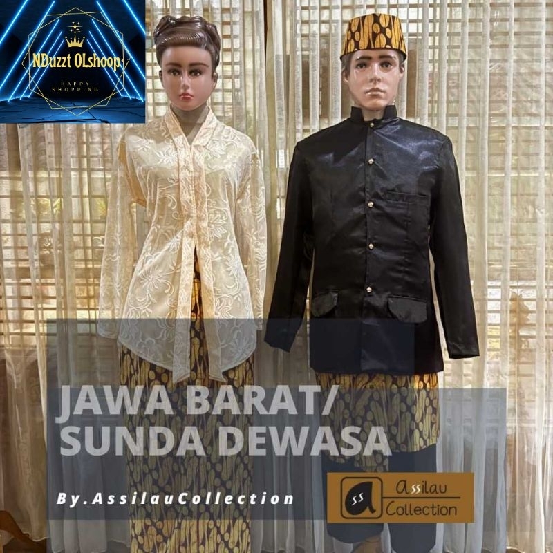 Baju Adat Jawa Barat / Sunda Dewasa(Laki/Wanita)