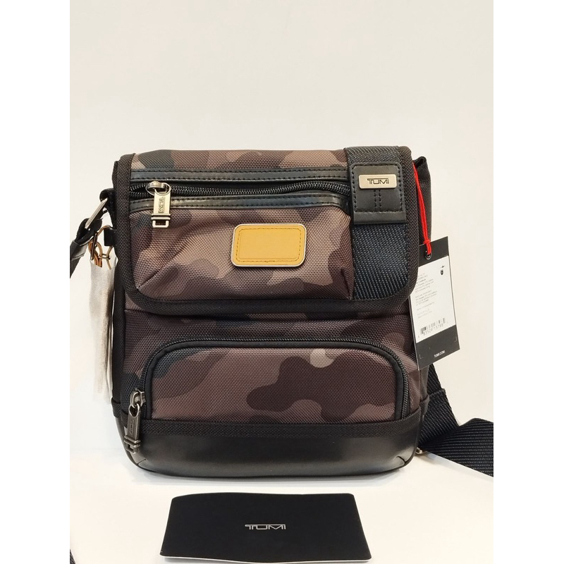 Tumi Kerby Canvas Sling Bag Camo Black
