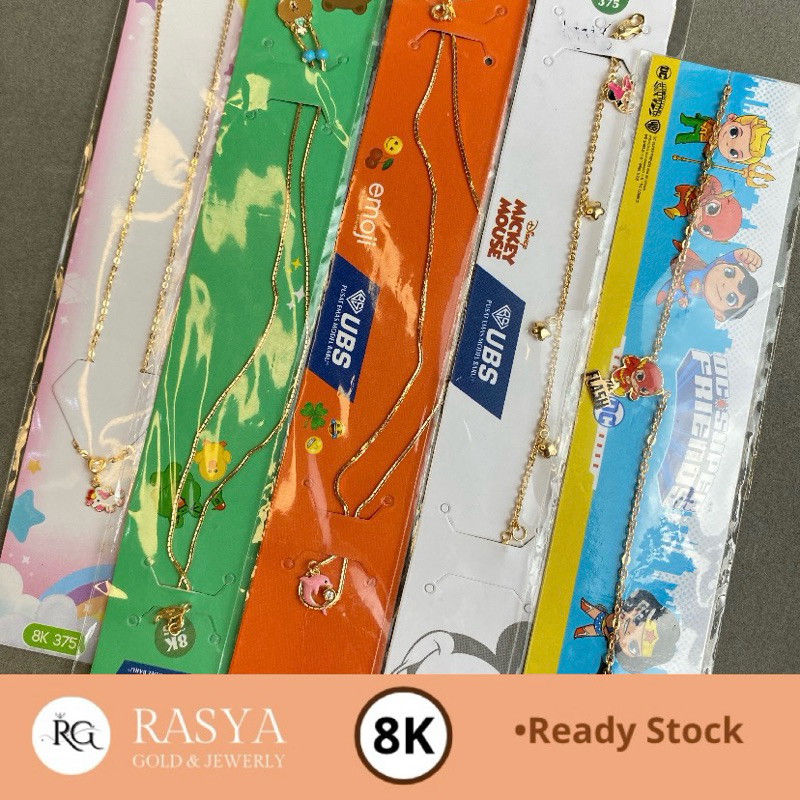 Kalung Emas Anak Kadar 375 / 8K Kalung Liontin Karakter Anak