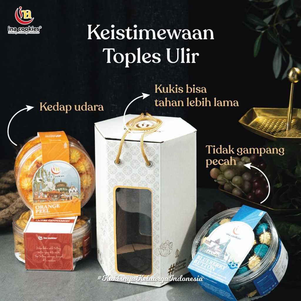 

Ina Cookies Kemasan Gable Box Hamper Kado Hadiah Parsel Kue Kering