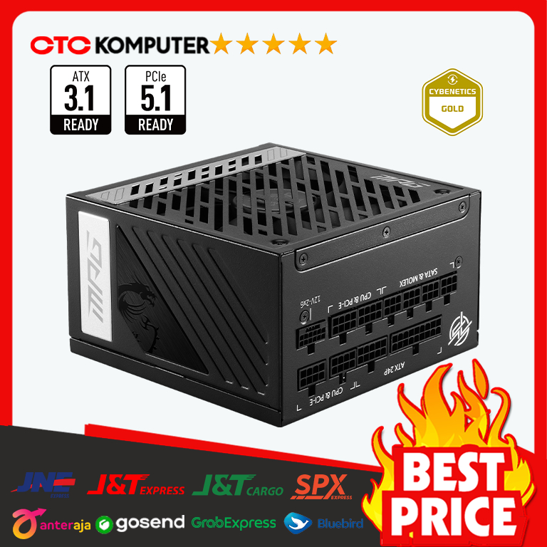 Power Supply MSI MPG A850G PCIE5 850W 80+ Gold