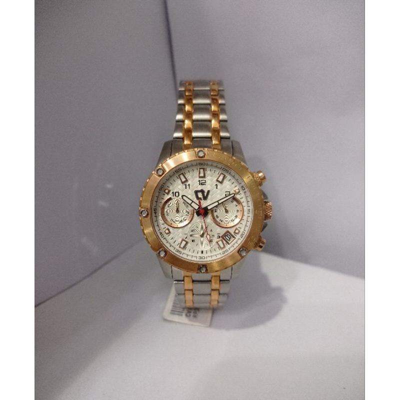 CV71086 Jam Tangan Wanita Christ Verra CV71086 Original Silver Rosegold