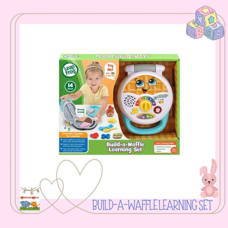Leapfrog Build A Waffle Learning Set Mainan Masak-Masakan Anak Panggangan Waffle