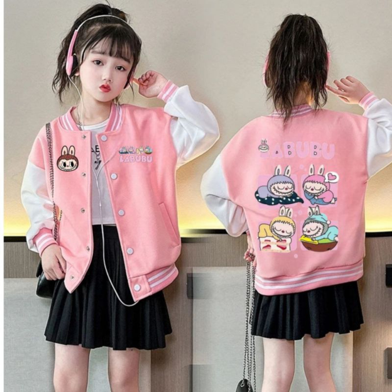 LABUBU SWEATER ANAK|LABUBU SLEEPING SWEATER JAKET ANAK KECIL LUCU DAN CUTE|jaket anak UNISEKS pria d