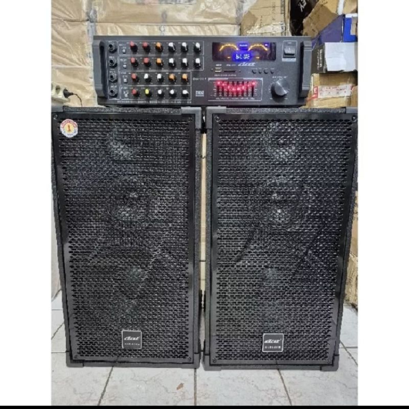 PAKET KARAOKE SPEAKER DAT 101 3WAY ORIGINAL