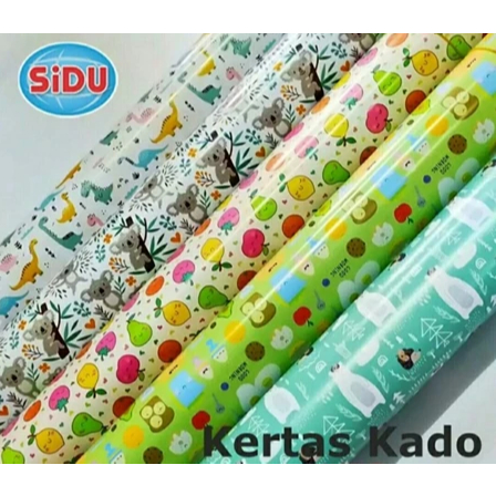 

KERTAS KADO KARAKTER UKURAN 48CMX63CM /70GSM (TEBAL)