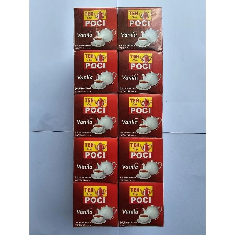 

Teh Cap Poci Rasa Vanilla 50gr x 10Pcs (Pack/Slop)