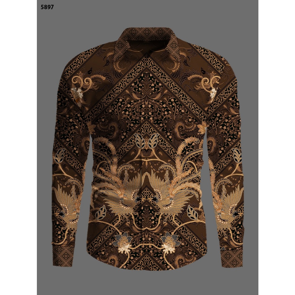 Kain Batik Tulis / Semi Tulis Batik / Pola Baju Batik - 5897