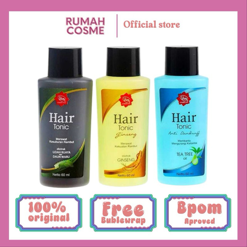 VIVA HAIR TONIC GINGSENG PERAWATAN RAMBUT RONTOK