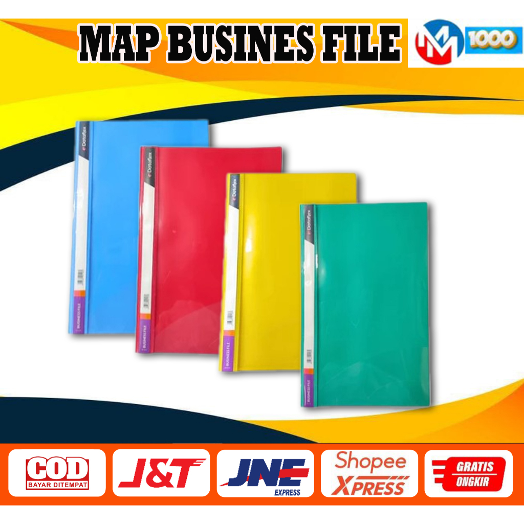 

Map Snel / Map Business File / Map plastik F4 Polos 4 warna ( Merah, Biru, Hijau, Kuning )