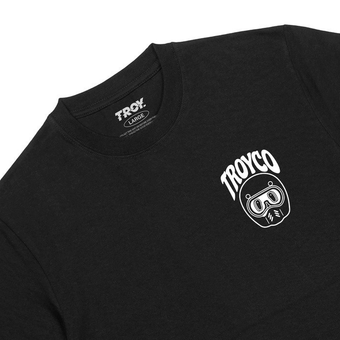 Troy Company Tshirt Black Born to Ride - Kaos Pria Lengan Pendek Hitam MT 2178