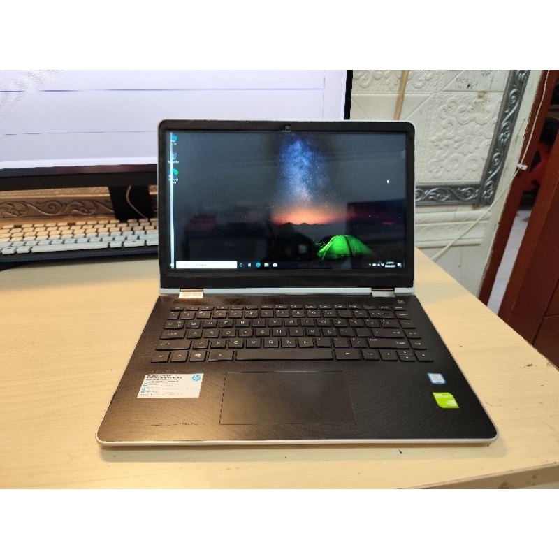 Laptop HP Pavilion X360-14 Core i3 Gen7 7100U 2.4Ghz 8GB/128GB SSD VGA Nvidia 940MX 2GB (Minus LCD) 